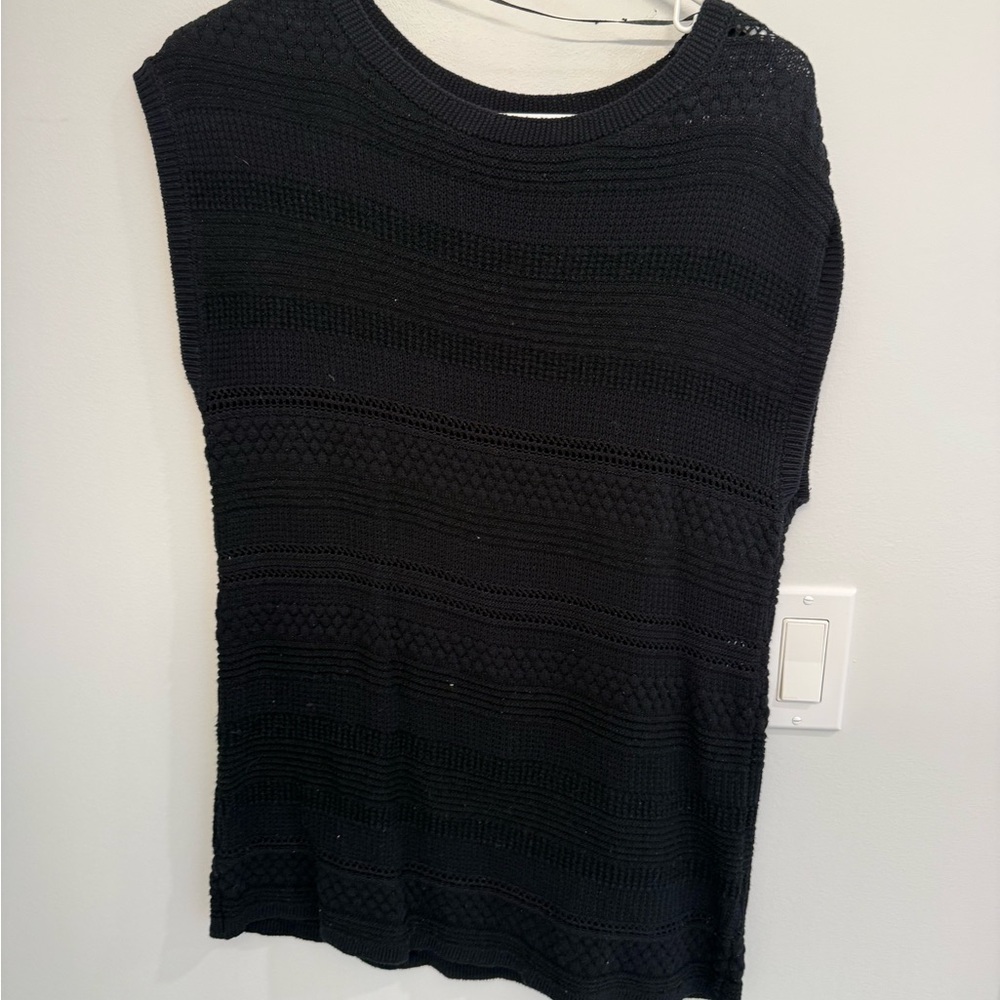 Alfani Elegant Black Knit Tank Top